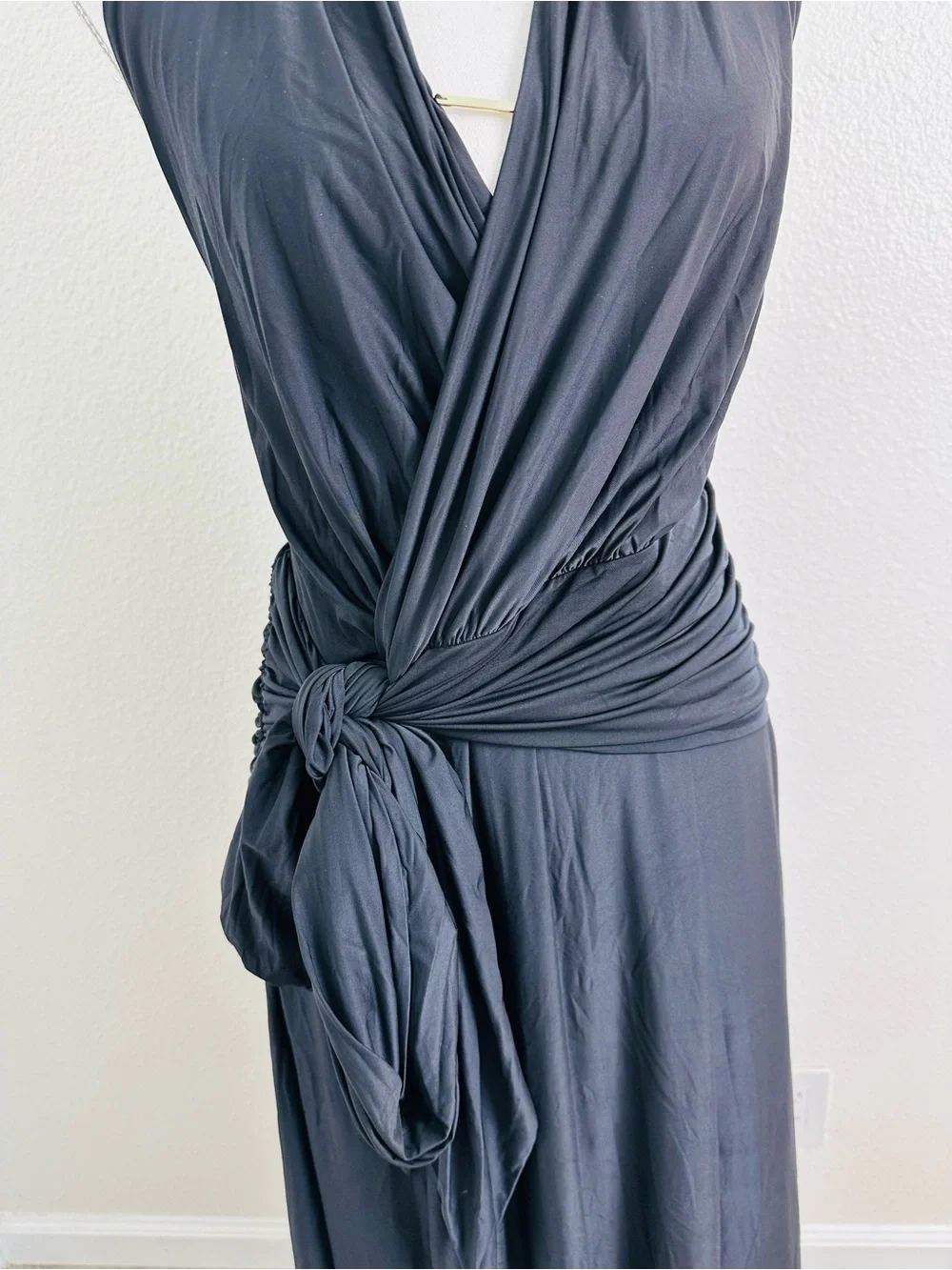 Abercrombie & Fitch Knot-Front Maxi Dress Size XLarge P